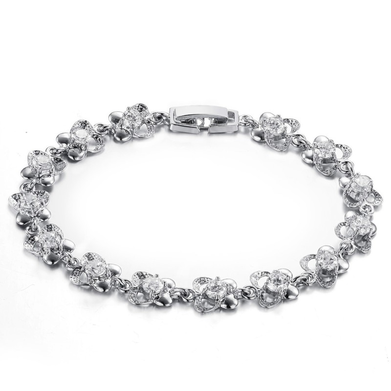 Brett Utbud Av Platinapläterat Titanarmband För Kvinnor Brett Utbud Av Platinapläterat Titanarmband För Kvinnor