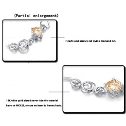 Kvalitets- Och Kvantitetsgaranterat Platinapläterat Titanarmband Med Strass För Kvinnor
