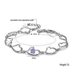 Högkvalitativt Armband För Kvinnor Med Älskling I Platina Och Diamanter