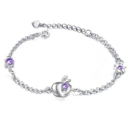 Pålitligt Rykte För Kvinnor Ihåligt Platinapläterat Titanarmband Med Strass