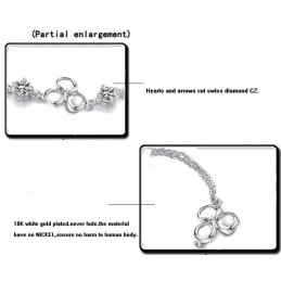 Brett Utbud Av Blekningssäkert Platinapläterat Titanarmband För Kvinnor