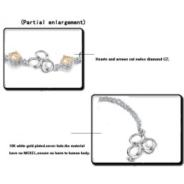 Brett Utbud Av Blekningssäkert Platinapläterat Titanarmband För Kvinnor