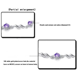 Pålitligt Rykte För Kvinnor, Vackert Platinapläterat Titanarmband