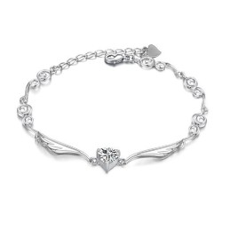 Utmärkt Kvalitets Platinapläterad Titanarmband För Kvinnor