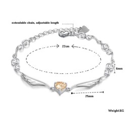 Utmärkt Kvalitets Platinapläterad Titanarmband För Kvinnor