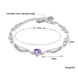Utmärkt Kvalitets Platinapläterad Titanarmband För Kvinnor