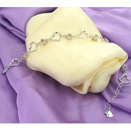 Drottningen Av Kvalitet, Kvinnlig Älskling, Platinapläterad Titanarmband Med Diamanter