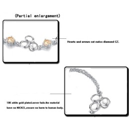 Kvalitets- Och Kvantitetsgaranterat Platinapläterat Titanarmband Med Diamanter För Kvinnor