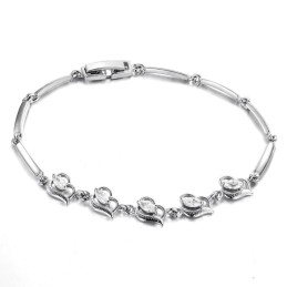Säljer Bra Över Hela Världen För Kvinnor I Platinapläterat Titanarmband