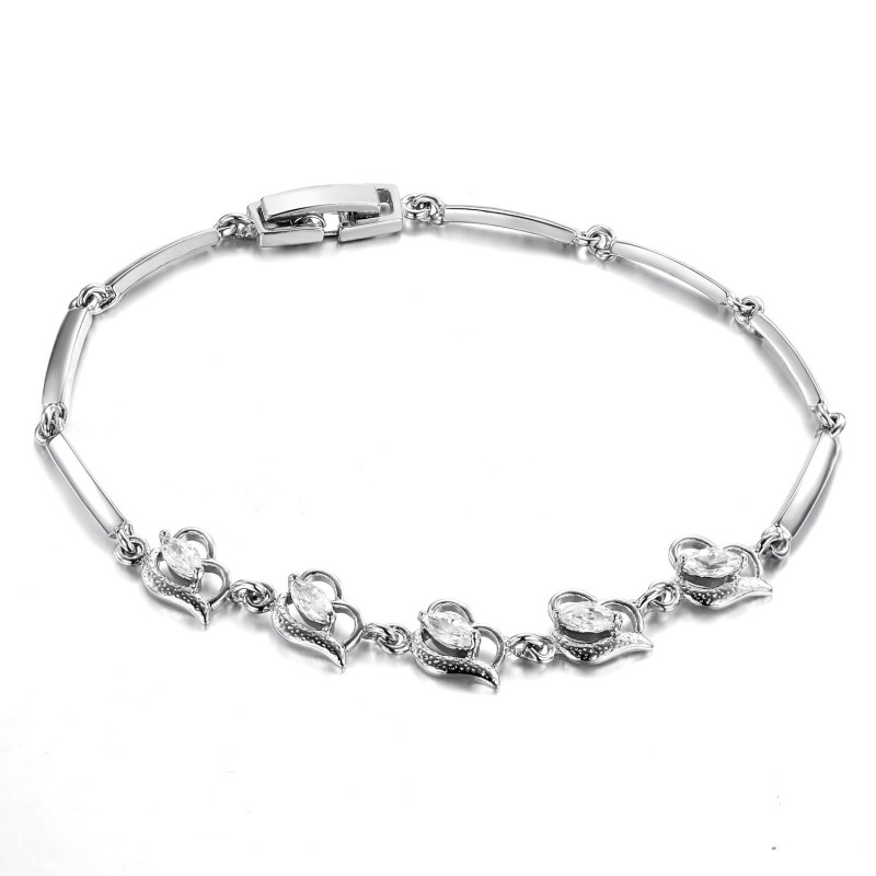 Säljer Bra Över Hela Världen För Kvinnor I Platinapläterat Titanarmband Säljer Bra Över Hela Världen För Kvinnor I Platinapläterat Titanarmband
