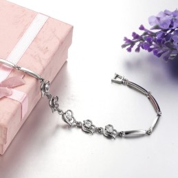 Säljer Bra Över Hela Världen För Kvinnor I Platinapläterat Titanarmband