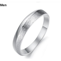 Världsomspännande Platinapläterad Titanring För Kvinnor Med Strass