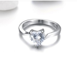 Drottningen Av Kvalitet, Kvinnlig Älskling, Platinapläterad Titanring Med Strass