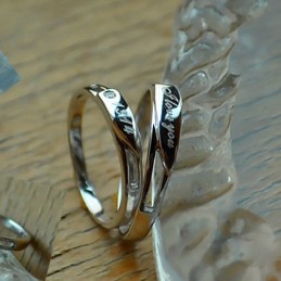 Högkvalitativ Platinapläterad Titanring För Älskare