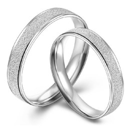 Lättanvänd Pärlgarns Platinapläterad Titanring För Älskare