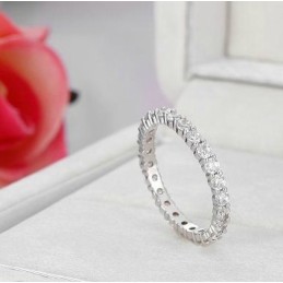 Världsomspännande Platinapläterad Titanring För Kvinnor