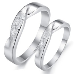 Att Ha En Lång Historia Scrub Platinapläterad Titanring För Älskare