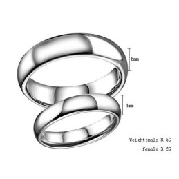 Högkvalitativ Koncis Volframkeramisk Ring För Älskare