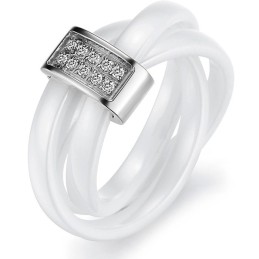 Välkänd För Sin Fina Volframkeramiska Ring Med Strass