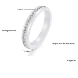 Utmärkt Kvalitet Kvinnlig Volfram Keramisk Ring