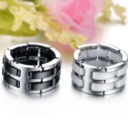 Kvalitets- Och Kvantitetsgaranterad Svartvit Volframkeramisk Ring