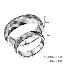 Välkänd För Sin Fina Kvalitet Volframkeramiska Ring För Älskare