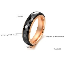 Stort Utbud Av Svart Volframkeramisk Ring