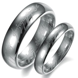 Kvalitets- Och Kvantitetsgaranterad Silvervolframkeramisk Ring För Älskare