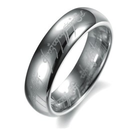 Kvalitets- Och Kvantitetsgaranterad Silvervolframkeramisk Ring För Älskare