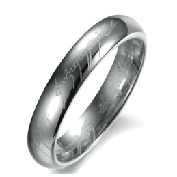 Kvalitets- Och Kvantitetsgaranterad Silvervolframkeramisk Ring För Älskare