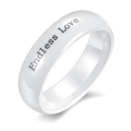Högkvalitativ Koncis Volframkeramisk Ring För Älskare