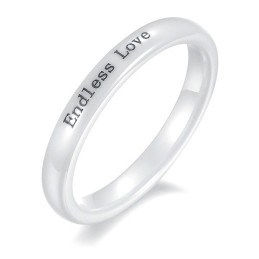 Högkvalitativ Koncis Volframkeramisk Ring För Älskare