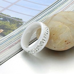 Drottningen Av Kvalitet Volframkeramikring Med Strass