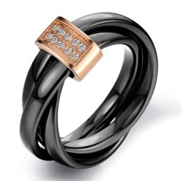 Kvalitets- Och Kvantitetsgaranterad Volframkeramisk Ring Med Strass