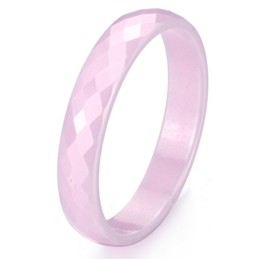 Säljer Bra Över Hela Världen Rosa Volfram Keramisk Ring