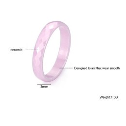Säljer Bra Över Hela Världen Rosa Volfram Keramisk Ring