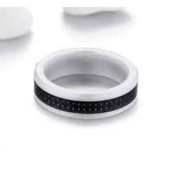 Pålitlig Kvalitet Svart Kolfiber Volfram Keramisk Ring