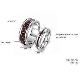 Kvalitets- Och Kvantitetsgaranterad Volframkeramisk Ring För Älskare
