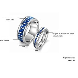 Högkvalitativ Volframkeramisk Ring För Älskare