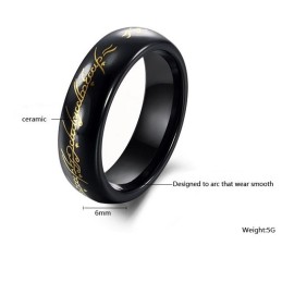 Kvalitets- Och Kvantitetsgaranterad Svart Volframkeramisk Ring