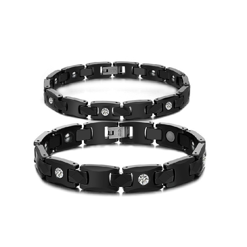 Välkänd För Sin Fina Kvalitet Svarta Volframkeramiska Armring För Älskare Med Strass Välkänd För Sin Fina Kvalitet Svarta Volframkeramiska Armring För Älskare Med Strass