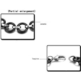 Högkvalitativt Svart Volframkeramiskt Armband