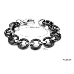 Högkvalitativt Svart Volframkeramiskt Armband