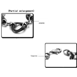 Kvalitets- Och Kvantitetsgaranterat Svart Volframkeramiskt Armband