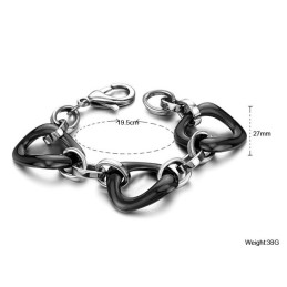 Kvalitets- Och Kvantitetsgaranterat Svart Volframkeramiskt Armband