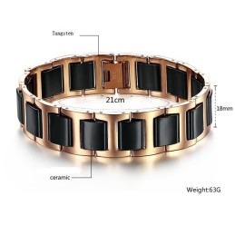 Hållbart I Bruk Manligt Volframkeramiskt Armband