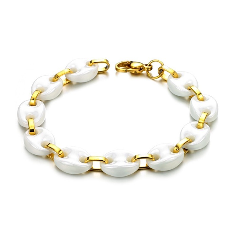Stabil Kvalitet Kvinnlig Vit Volfram Keramisk Armband Stabil Kvalitet Kvinnlig Vit Volfram Keramisk Armband