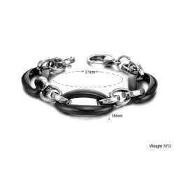 Brett Utbud Av Kvinnligt Ellips-Volframkeramiskt Armband