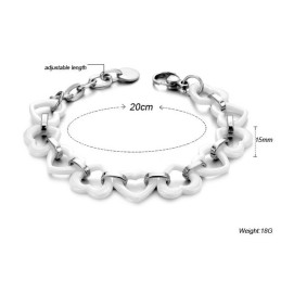 Kvalitets- Och Kvantitetsgaranterat Armband Med Älsklingstema Och Volframkeramik