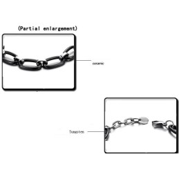 Stabil Kvalitet Svart Volfram Keramiskt Armband